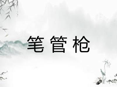 笔管枪