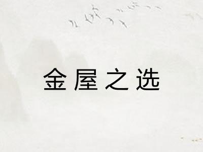 金屋之选