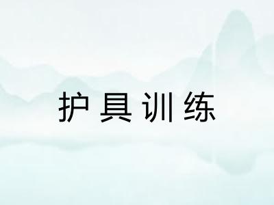 护具训练