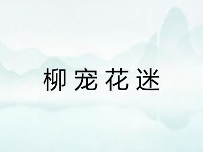 柳宠花迷