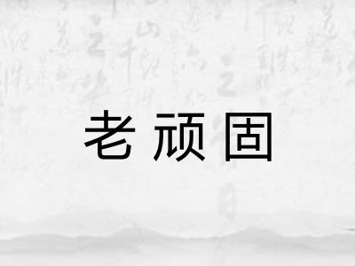 老顽固