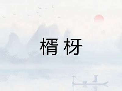 楈枒