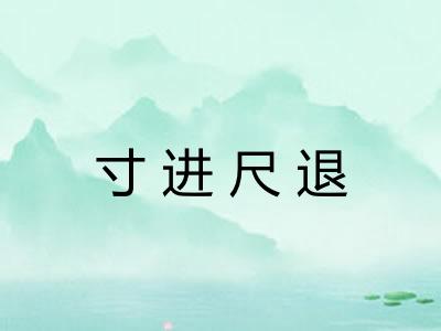 寸进尺退