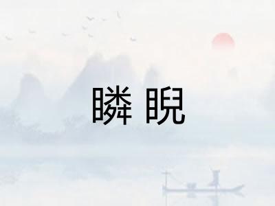 瞵睨