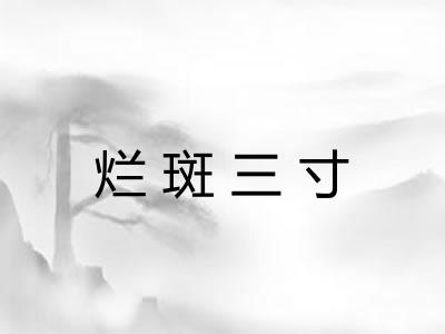 烂斑三寸