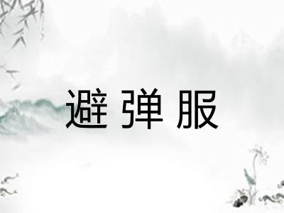 避弹服