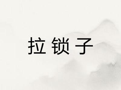 拉锁子