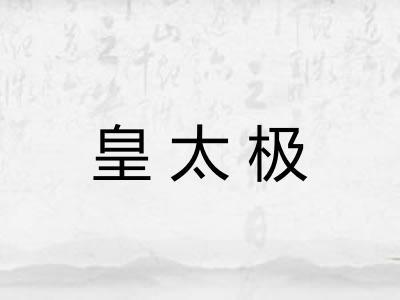 皇太极