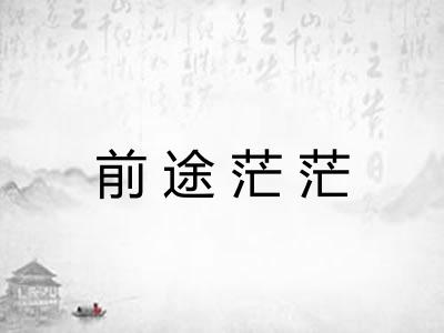 前途茫茫