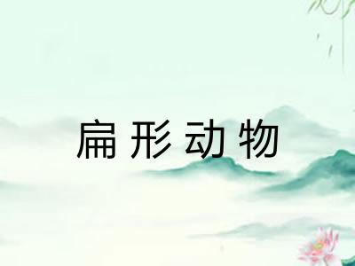扁形动物