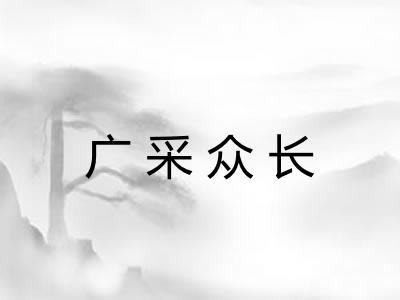 广采众长