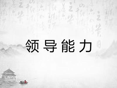 领导能力