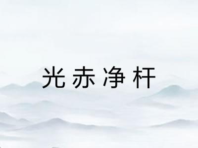 光赤净杆