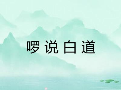啰说白道