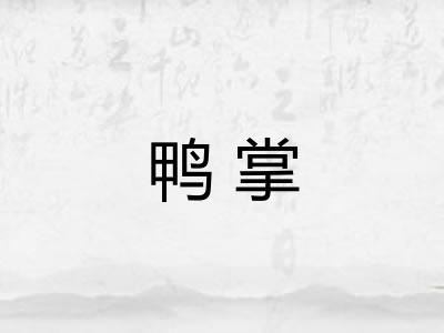 鸭掌