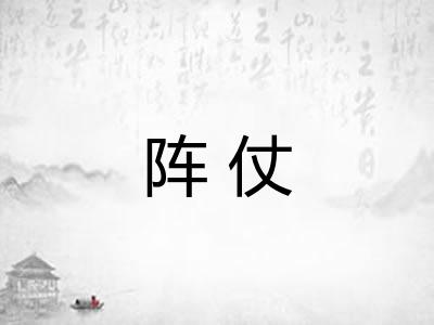 阵仗
