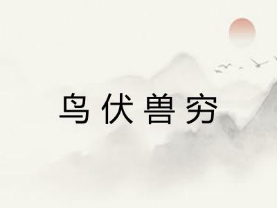 鸟伏兽穷