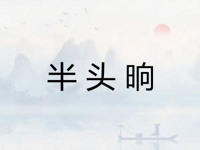 半头晌
