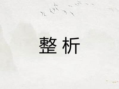 整析