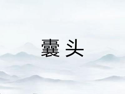 囊头