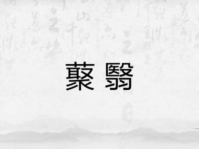 藂翳