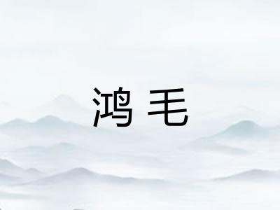 鸿毛
