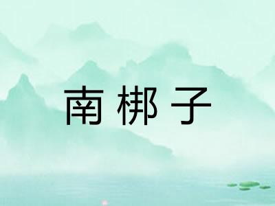 南梆子