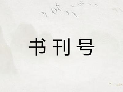 书刊号