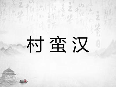 村蛮汉