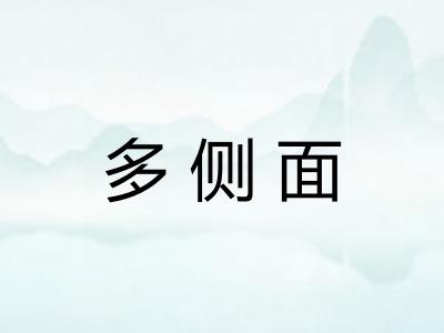 多侧面