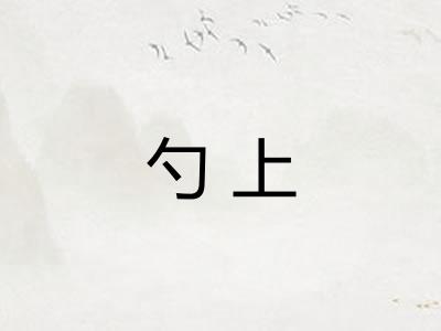 勺上