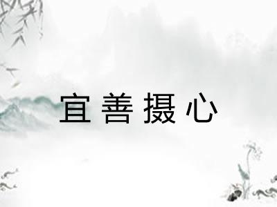宜善摄心