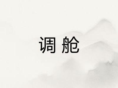 调舱