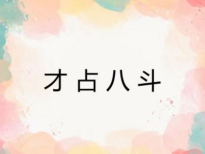 才占八斗