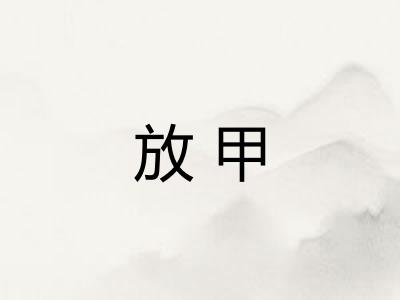 放甲