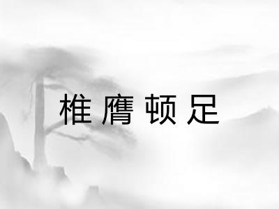 椎膺顿足