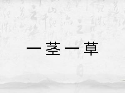 一茎一草