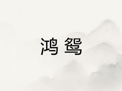 鸿鸳