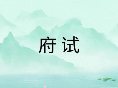 府试