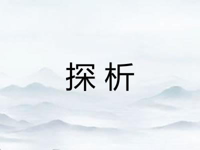 探析