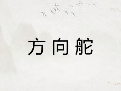 方向舵
