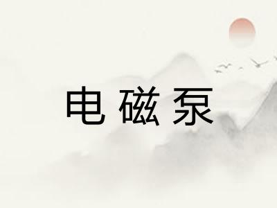 电磁泵