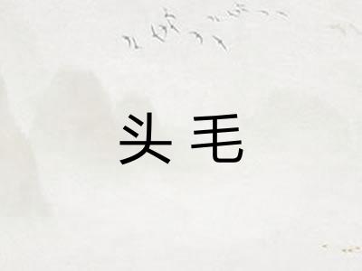 头毛