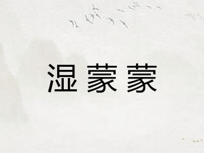 湿蒙蒙
