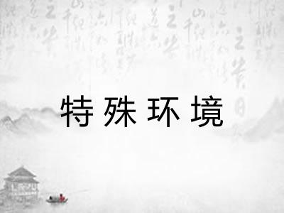 特殊环境