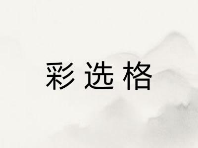 彩选格