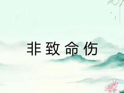 非致命伤