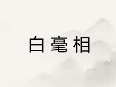 白毫相