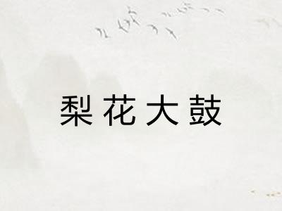 梨花大鼓