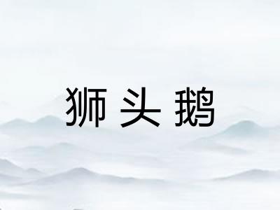 狮头鹅